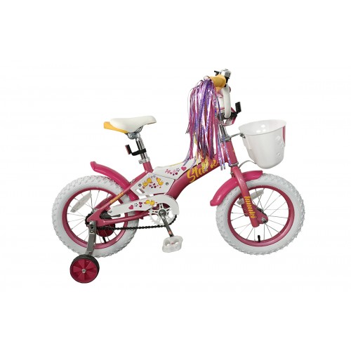 Велосипед Stark'19 Tanuki 14 Girl розовый-белый-жёлтый