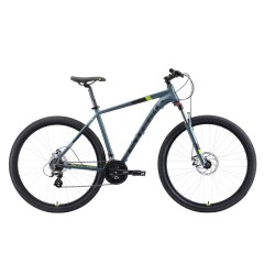 Велосипед Stark'19 Router 29.3 D серый-чёрный-зелёный 20", , 28 490 р., H000013789, STARK, Велосипеды