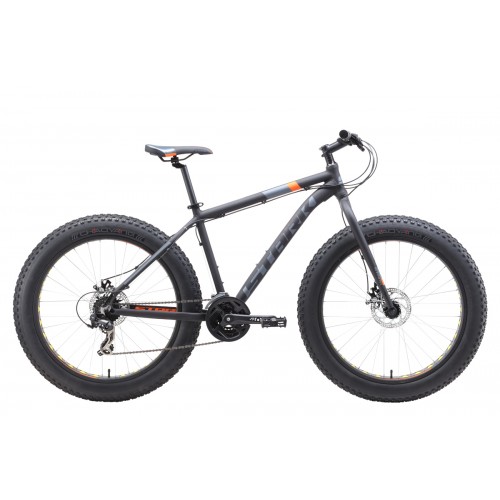 Велосипед Stark'19 Fat 26.2 D чёрный-оранжевый-серый 20"