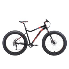 Велосипед Stark'19 Fat 26.5 HD чёрный-красный-серый 18", , 41 470 р., H000013803, STARK, Горные