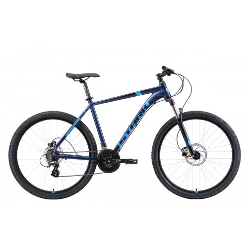 Велосипед Stark'19 Router 27.3 HD голубой-чёрный 18"