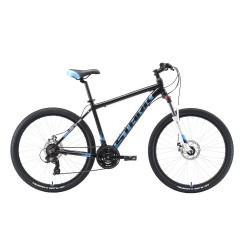 Велосипед Stark'19 Indy 26.2 D чёрный-голубой-белый 18", , 20 730 р., H000014170, STARK, Горные