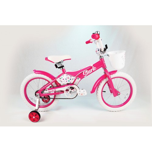 Велосипед Stark'20 Tanuki 16 Girl розовый-белый