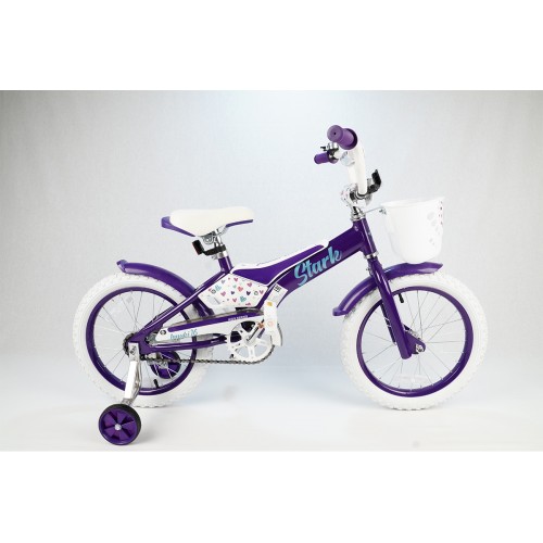 Велосипед Stark'20 Tanuki 16 Girl фиолетовый-бирюзовый