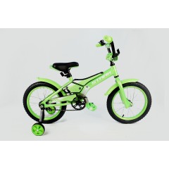 Велосипед Stark'20 Tanuki 16 Boy зелёный-белый, , 9 680 р., H000015184, STARK, Горные