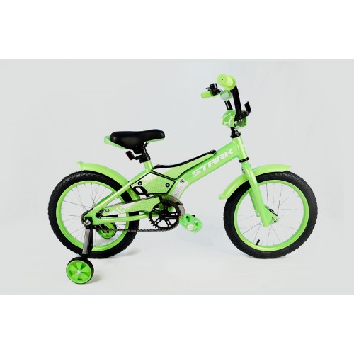 Велосипед Stark'20 Tanuki 16 Boy зелёный-белый
