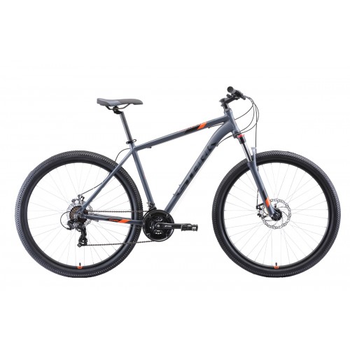 Велосипед Stark'20 Hunter 29.2 D серый-чёрный-оранжевый 18"