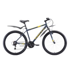 Велосипед Stark'20 Outpost 26.1 V серый-жёлтый 16", , 16 790 р., H000016330, STARK, Город/Туризм