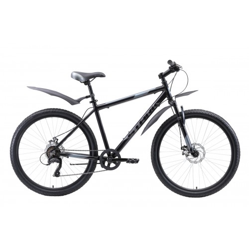 Велосипед Stark'20 Respect 26.1 D Microshift черный-серый-серый 18"