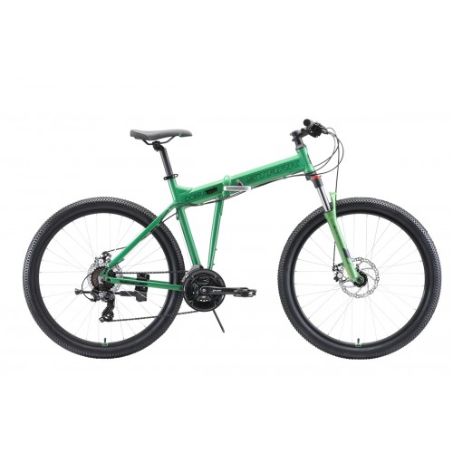 Велосипед Stark'20 Cobra 27.2 D зелёный-чёрный 18"