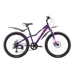 Велосипед Stark'20 Bliss 24.1 D фиолетовый-розовый-белый, , 18 660 р., H000016486, STARK, Горные