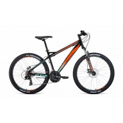 Горный (MTB) велосипед FORWARD Flash 26 2.0 Disс рост 15" (2019) черный, оранжевый