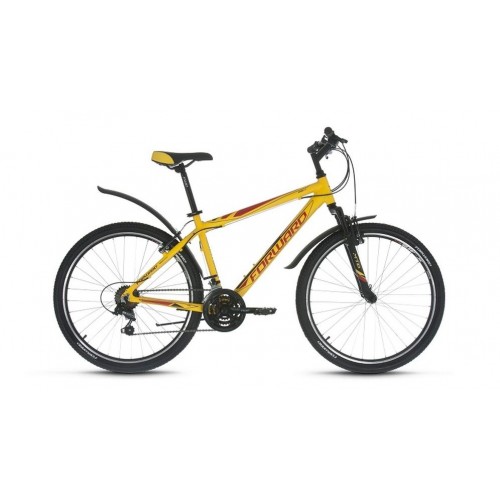 Горный (MTB) велосипед FORWARD Hardi 1.0 26" рост 17 (2017) желтый матовый